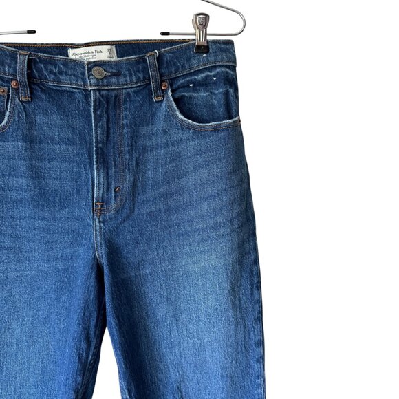 Ambercrombie & Fitch The 90's Straight Ultra Rise Sz 29/8S Med Wash 26" Inseam - Picture 5 of 15